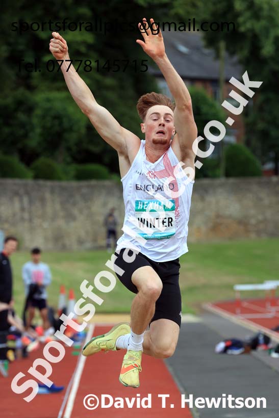 Decathlon Long Jump, 2024 EAP International Combined events, Hewcham, Northumberland.  Photo: David T. Hewitson/Sports for All Pics